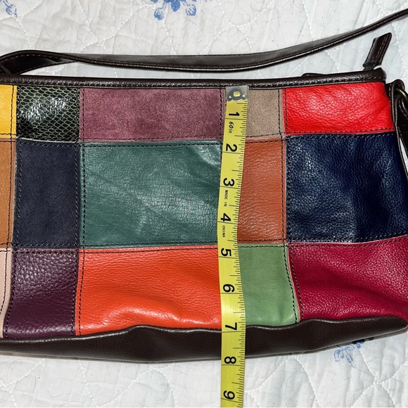 Wilson’s Vintage Leather Patchwork Shoulder Bag - Picture 10 of 12